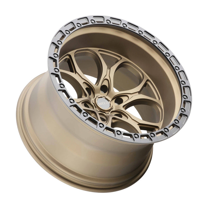 Weld Off-Road W106 20X9 Ledge 6X139.7 ET00 BS5.00 Satin Bronze / Black Ring 106.1-thumbmail-1
