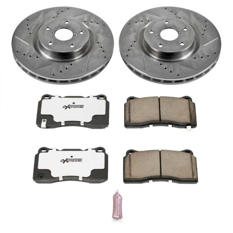Power Stop 05-14 Subaru Impreza Front Z26 Street Warrior Brake Kit-thumbmail-1