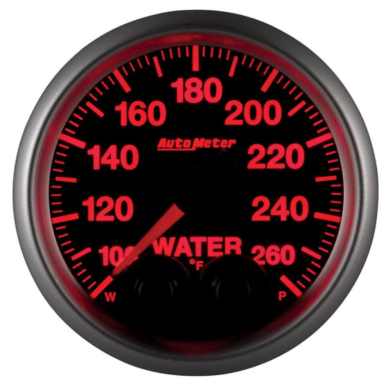 Autometer Elite Nascar 2-1/16in 100-260 Deg. F Water Temp. w/ Peak and Warn Gauge w/ Pro-Control-thumbmail-2
