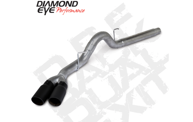 Diamond Eye 18-19 Ford 3.0L Powrstrke F150 - 4in 409SS DPF Back Kit Sprt Dual w/Tips 4512BRA-DEBK-thumbmail-1