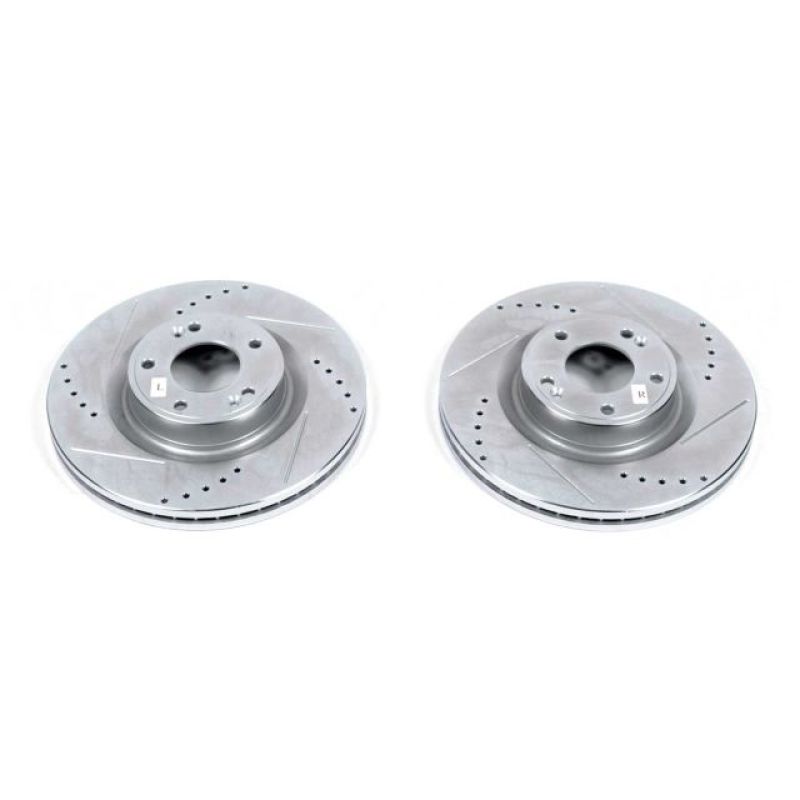 Power Stop 10-16 Hyundai Genesis Coupe Front Evolution Drilled & Slotted Rotors - Pair-thumbmail-1