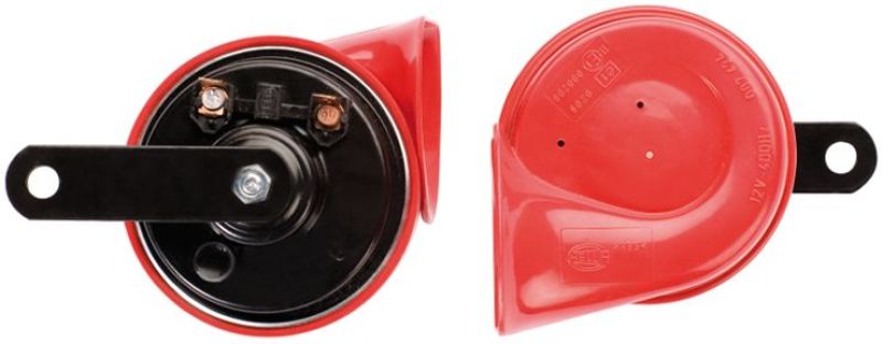 Hella Twin Trumpet Horn Kit 12V 400/500Hz (007424804 = 007424801)-thumbmail-1