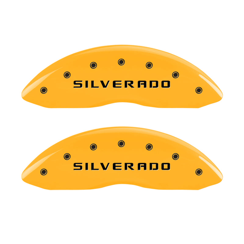 MGP 4 Caliper Covers Engraved Front & Rear MGP Yellow Finish Black Characters 2004 Audi S4-thumbmail-2