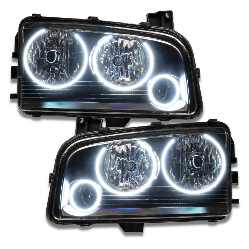 Oracle 05-10 Dodge Charger SMD HL (Non-HID) - Triple Halo - White-thumbmail-4