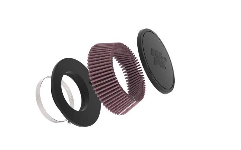 K&N Universal Rubber Filter 0.75in FLG 4.0625in OD 2.1875in Height-thumbmail-4