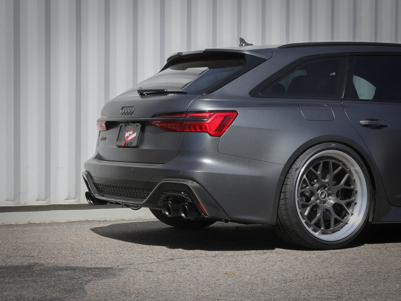 aFe 20-22 Audi RS6 Avant V8 4L (tt) MACH Force-Xp 3in to 2.5in 304 SS Cat-Back Exhaust w/ Black Tip-thumbmail-3