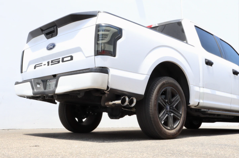 Carven 15-20 Ford F-150 5.0L Competitor Series Cat-Back w/R-Series Muf. & 4in. Dual Tip - Polished-thumbmail-2