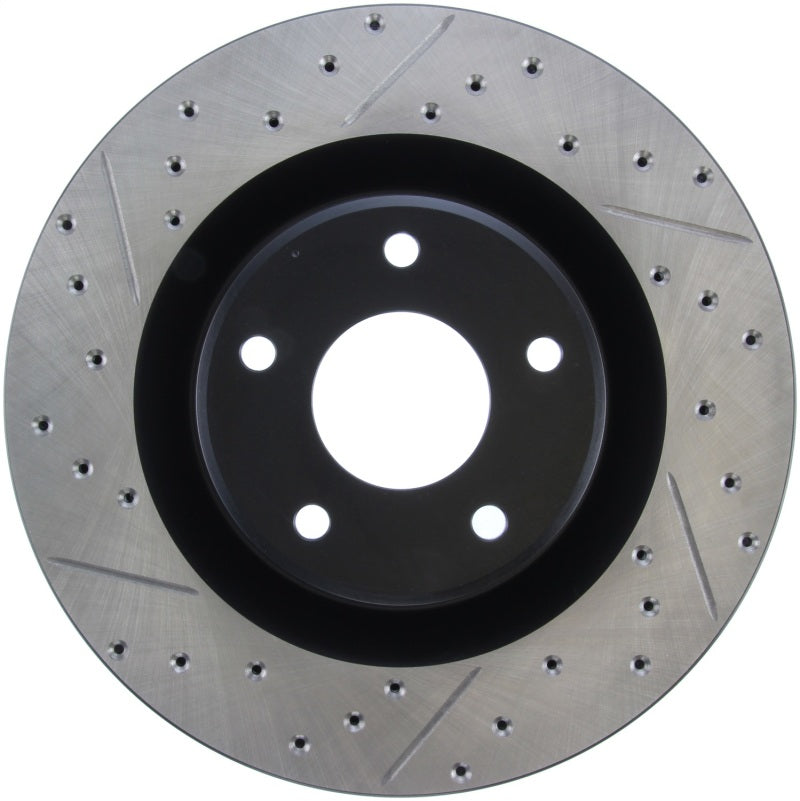 StopTech Power Slot 05-07 Cadillac XLR / 06-09 Chevy Corvette Front Right Drilled & Slotted Rotors-thumbmail-4