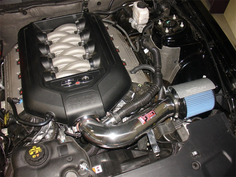 Injen 11 Ford Mustang GT V8 5.0L Power-Flow Polished Short Ram Air Intake w/ MR Tech & Heat Shield-thumbmail-5