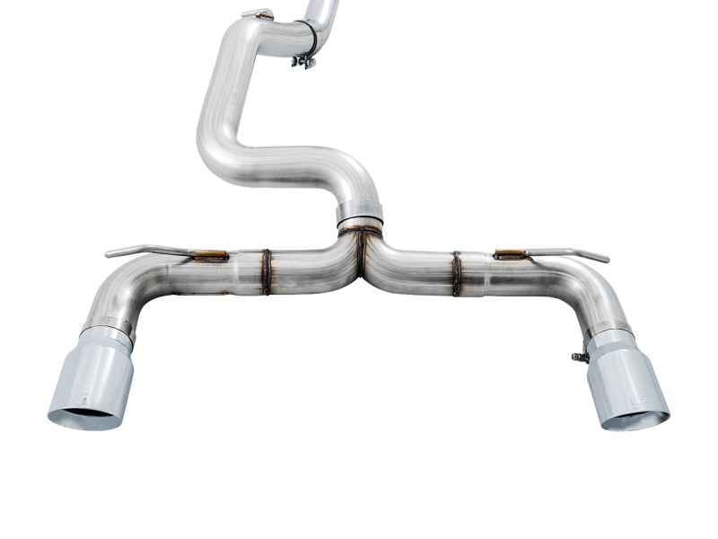 AWE Tuning Ford Focus RS Track Edition Cat-back Exhaust - Chrome Silver Tips-thumbmail-4