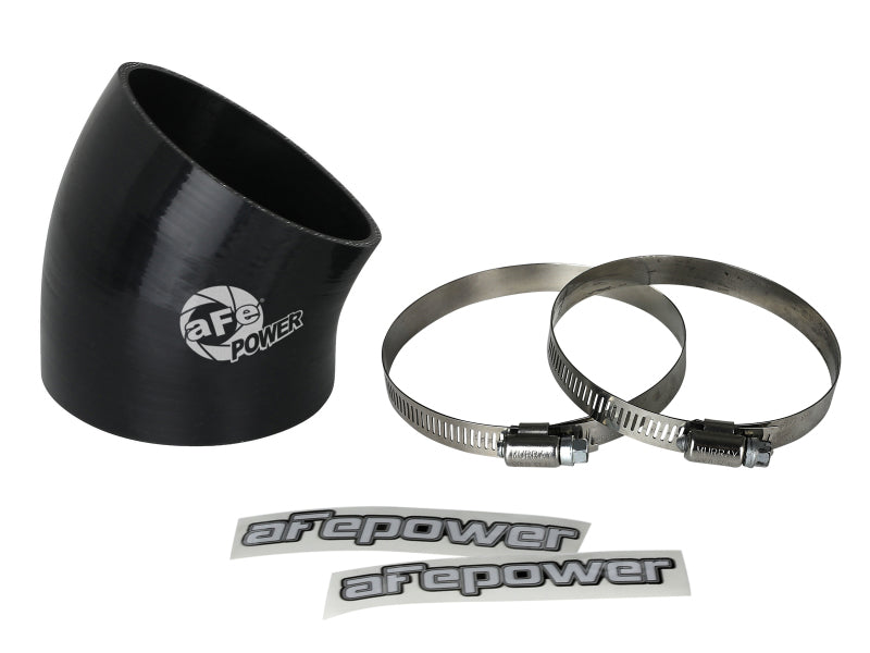 aFe MagnumFORCE Air Intake System Spare Parts Kit 3-1/2in ID x 30 Deg. Silicone Elbow Coupler -Black-thumbmail-1