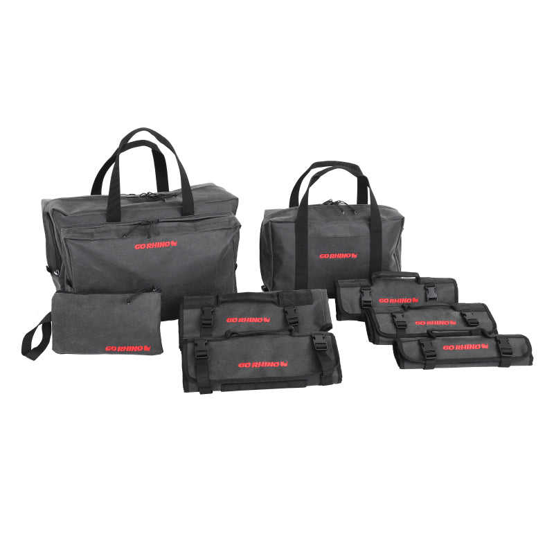 Go Rhino XVenture Gear Recovery Bag (7.5x11.5x18in. Closed) 12oz Waxed Canvas - Black-thumbmail-9