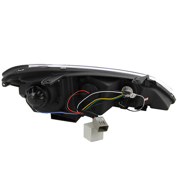 Spec D 2010-2012 Hyundai Genesis Coupe Projector Headlights w/ SMD LED Light Strip (Chrome Housing/Clear Lens)-thumbmail-10