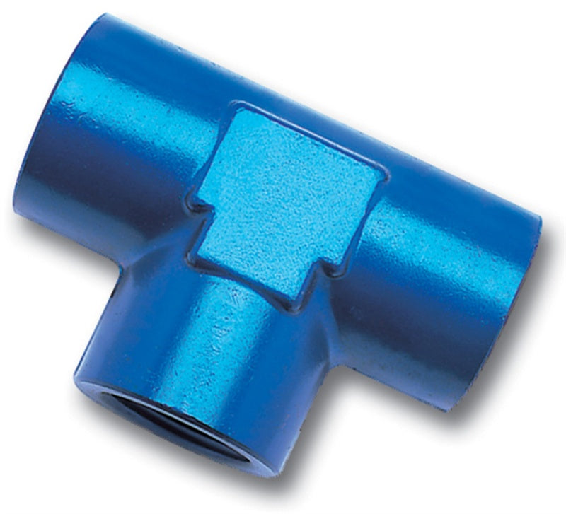 Russell Performance 1/2in Female Pipe Tee Fitting (Blue)-thumbmail-3