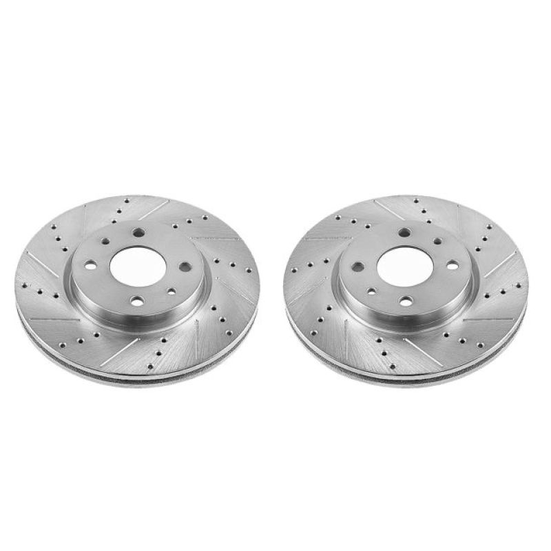 Power Stop 12-18 Fiat 500 Front Evolution Drilled & Slotted Rotors - Pair-thumbmail-1