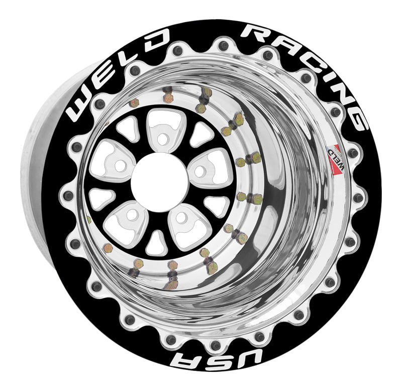 Weld V-Series 15x8 / 5x4.5 BP / 5in. BS Black Wheel - Non-Beadlock-thumbmail-1