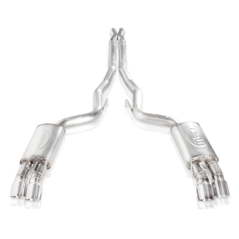 Stainless Works 2018+ Ford Mustang GT 3in Redline Series Catback X-Pipe w/Active Valves & Quad Tips-thumbmail-13