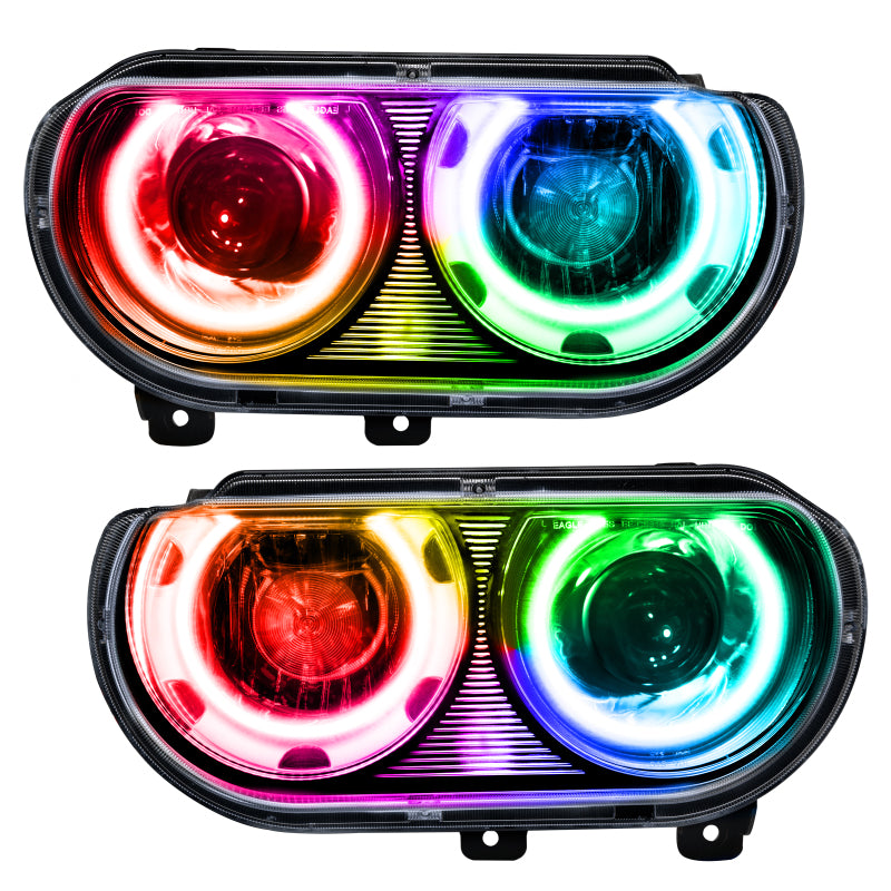 Oracle 08-14 Dodge Challenger SMD HL (HID Style) - ColorSHIFT w/ 2.0 Controller-thumbmail-5