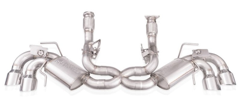 Stainless Works 20-21 Chevrolet Corvette C8 6.2L Redline Cat-Back Exhaust w/ Polished Tips-thumbmail-1