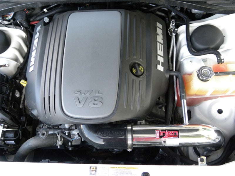 Injen 09-14 Dodge Challenger Hemi 5.7L V8 SRT-8 6.1L 5.7L V8 Wrinkle Black Power-Flow-thumbmail-5