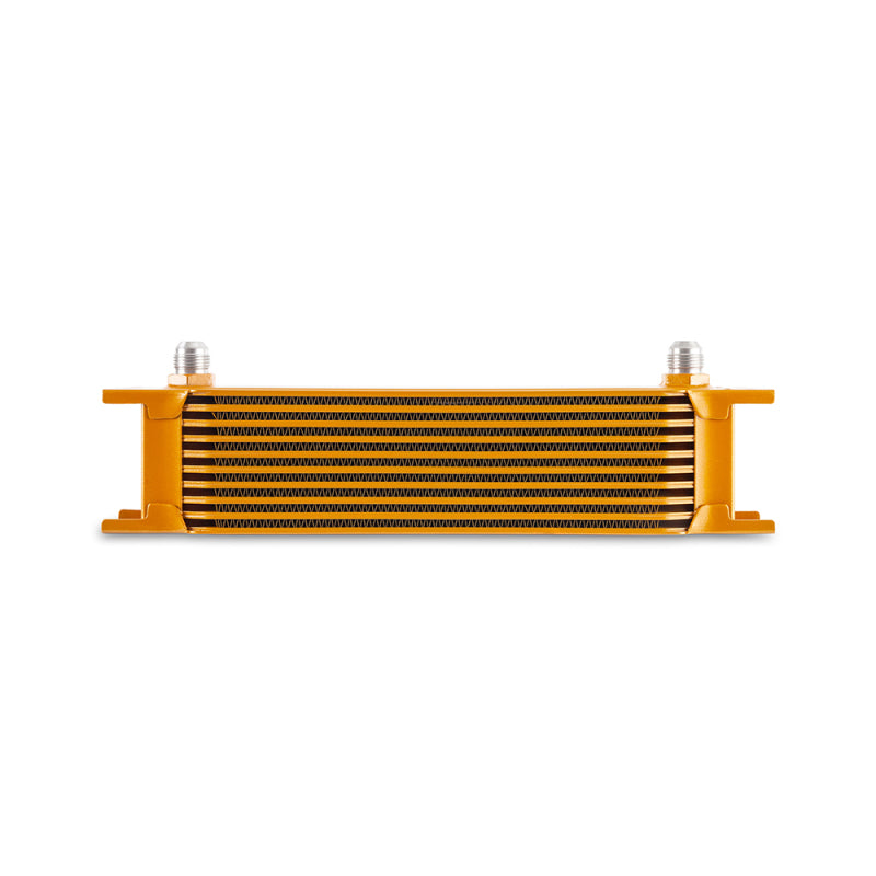 Mishimoto Universal -8AN 10 Row Oil Cooler - Gold-thumbmail-2