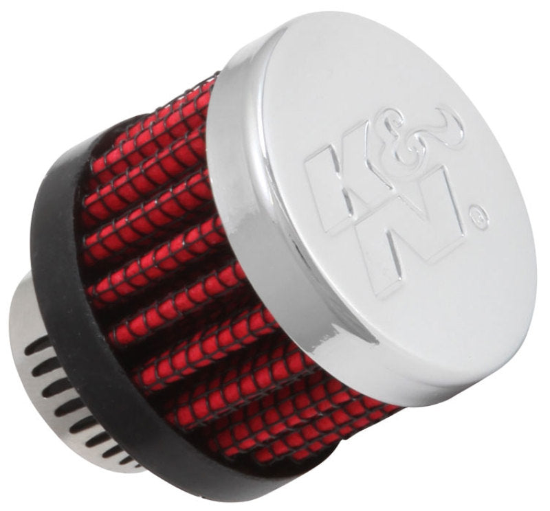 K&N Rubber Base Crankcase Vent Filter - 0.55in Flange ID 1.375in OD 1.125in Height-thumbmail-1