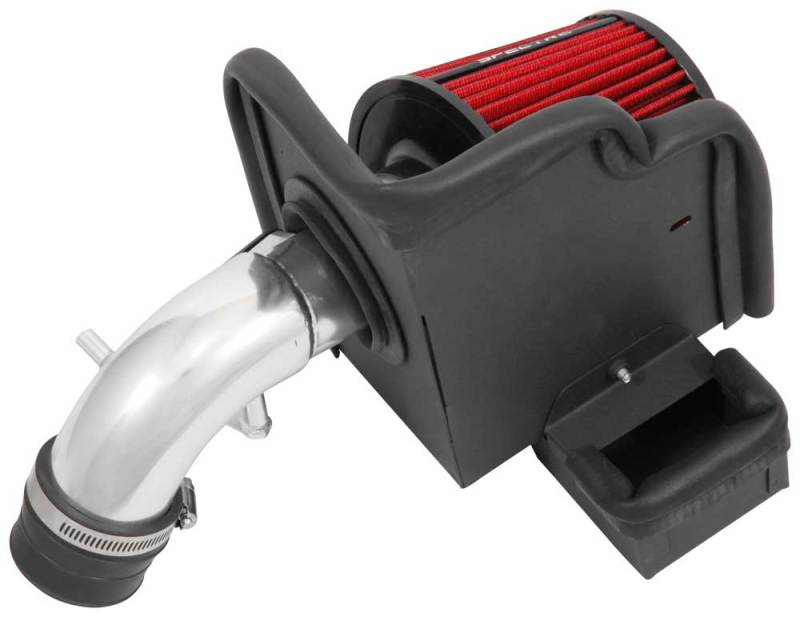 Spectre 08-16 Ford Fiesta 1.6L Air Intake Kit - Polished w/Red Filter-thumbmail-3