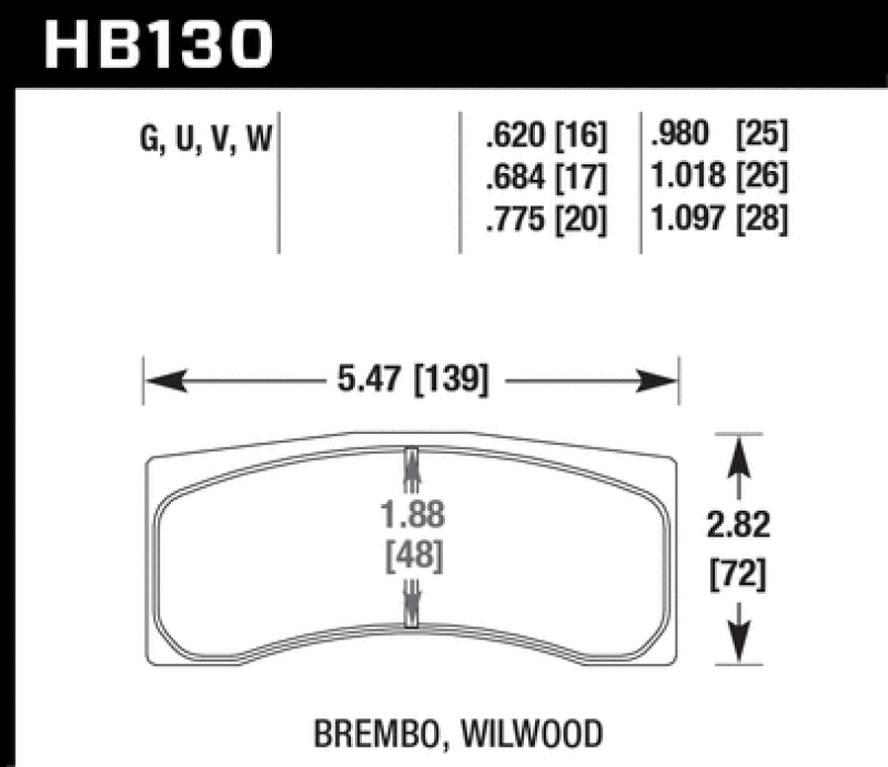 Hawk ER-1 Endurance Racing Brake Pads for Brembo/Wilwood Motorsport Calipers-thumbmail-3