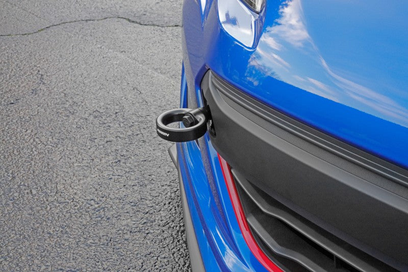 Perrin 18-21 WRX/STI / 13-20 BRZ / 17-20 Toyota 86 Front Tow Hook Kit - Flat Black-thumbmail-2