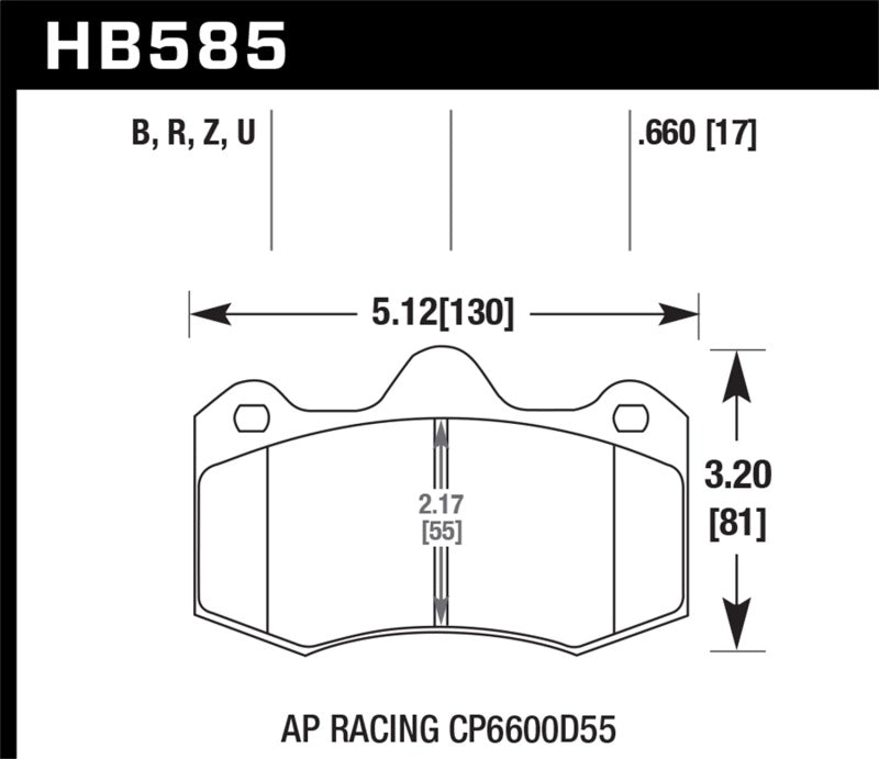 Hawk AP Racing CP 6600 DTC-70 Race Brake Pads-thumbmail-2