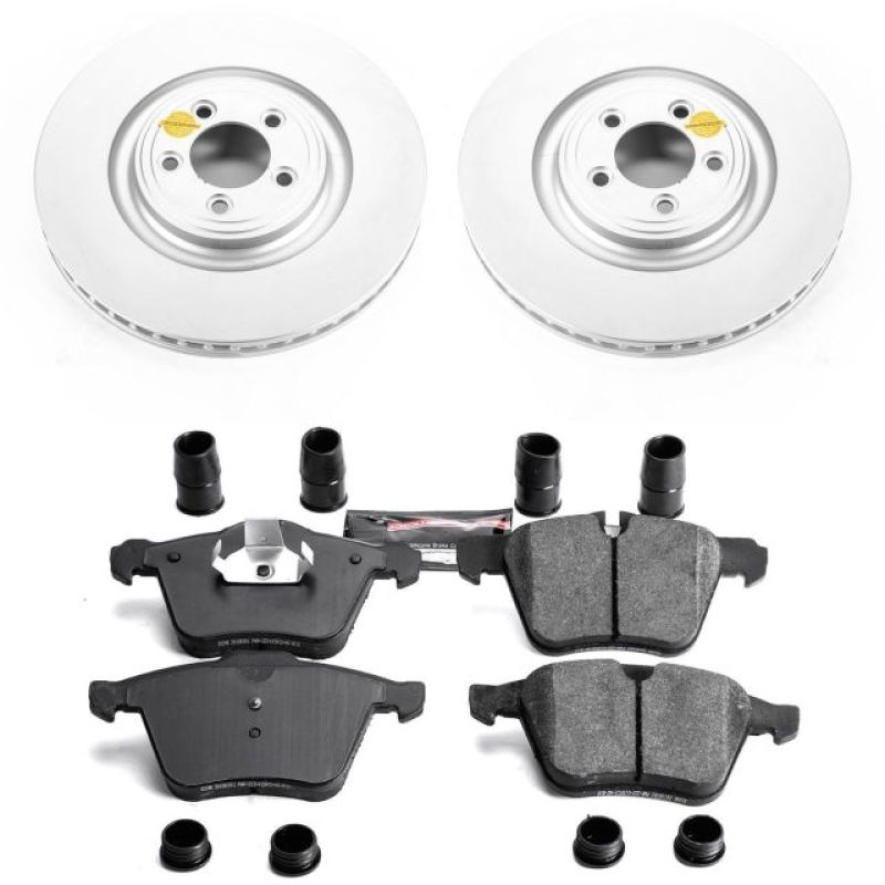 Power Stop 07-08 Jaguar S-Type Front Z23 Evolution Sport Coated Brake Kit-thumbmail-1