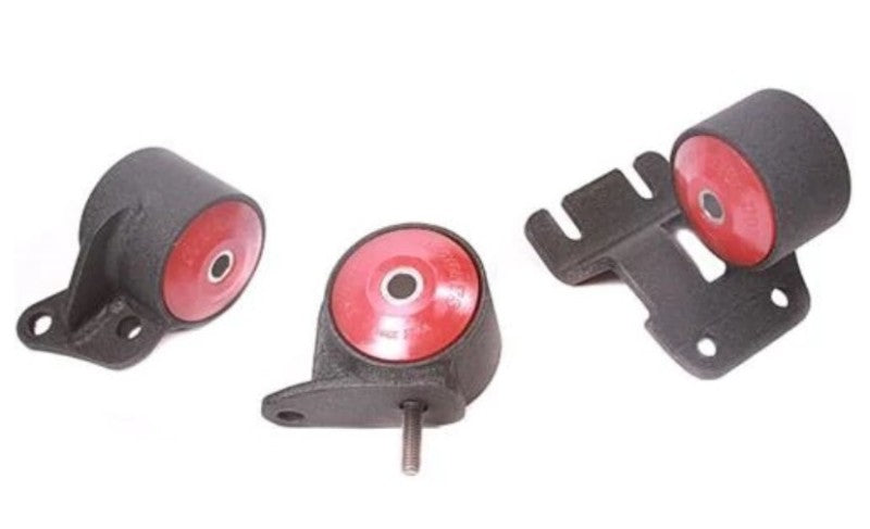 Innovative 90-93 Integra B-Series Black Steel Mounts 95A Bushings (Auto Trans Hydro)-thumbmail-1