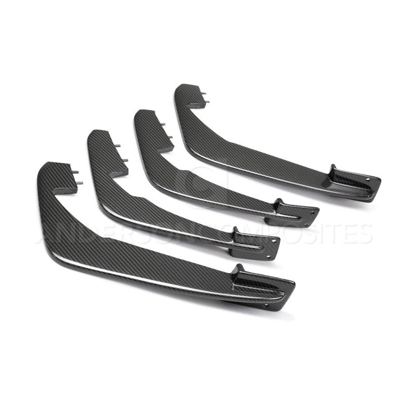 Anderson Composites 20-21 Chevrolet Corvette C8 Stingray Carbon Fiber Rear Diffuser Fins (Set of 4)-thumbmail-2