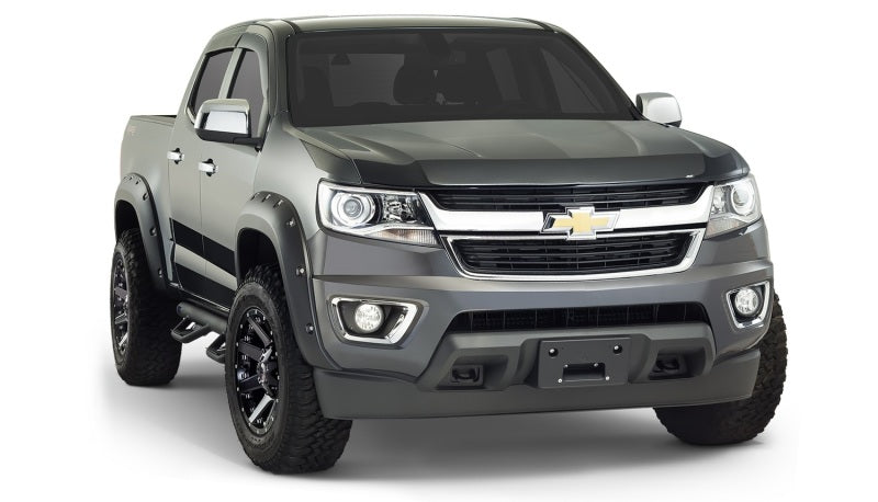 Bushwacker 15-18 Chevy ado Fleetside Pocket Style Flares 4pc 74.0in Bed - Black-thumbmail-4