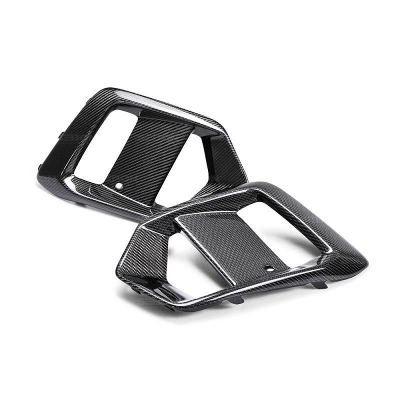 Seibon 16-18 Ford Focus RS Carbon Fiber Fog Light Surrounds-thumbmail-9