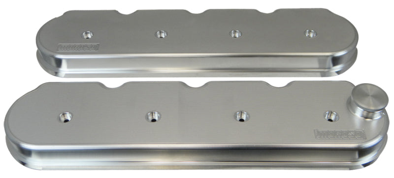 Moroso Chevrolet Small Block Valve Cover - 1 Cover w/2 Breathers - No Logo - Polished Alum - Pair-thumbmail-1
