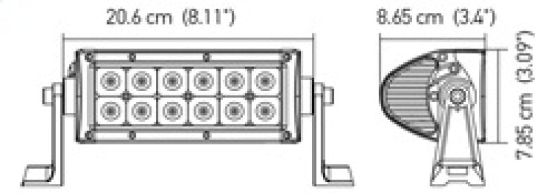Hella Value Fit Sport 8in Light - 36W Dual Row Flood Beam - LED-thumbmail-15