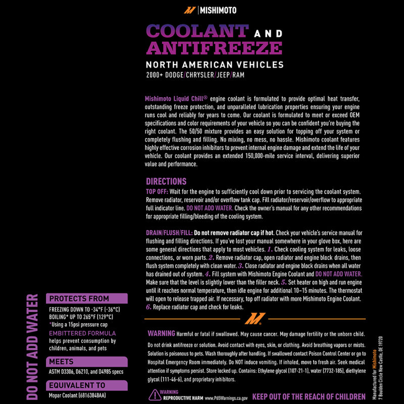 Liquid Chill EG Coolant, North American Vehicles, Purple-thumbmail-3