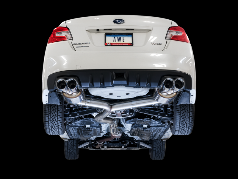 AWE Tuning 2015+ Subaru WRX VA Sedan Touring Edition Exhaust - Chrome Silver Tips (102mm)-thumbmail-9