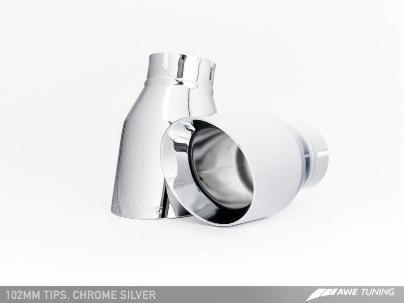 AWE Tuning VW CC Touring Edition Exhaust Dual Outlet - Chrome Silver Tips-thumbmail-1