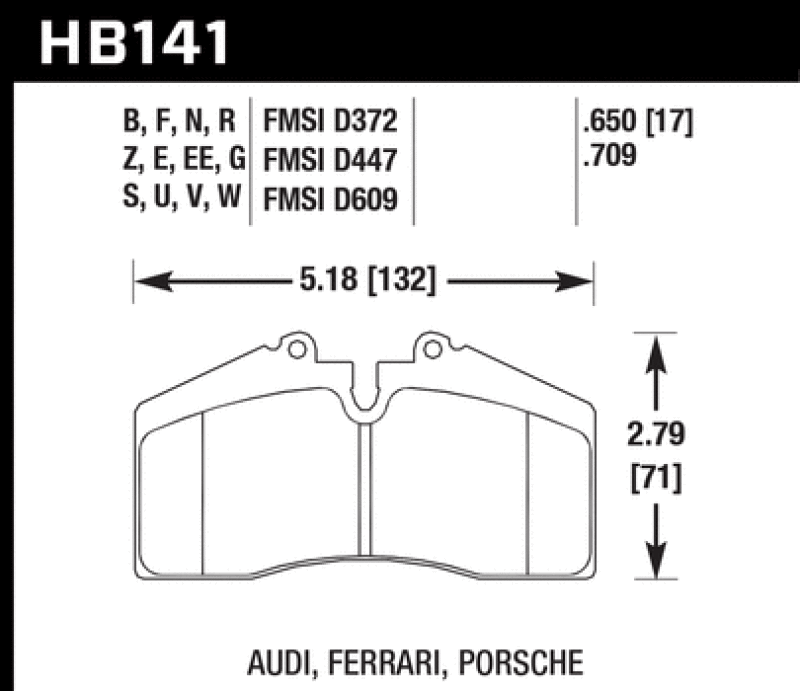 Hawk Porsche 911/928/944/968 Front Brake Pads-thumbmail-3