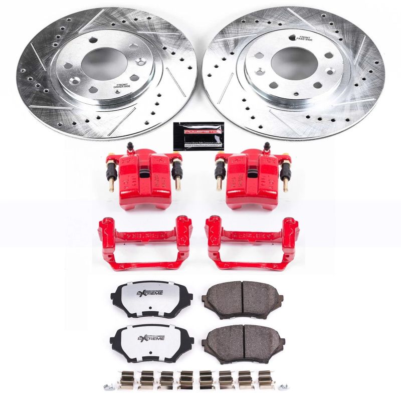 Power Stop 06-15 Mazda MX-5 Miata Front Z26 Street Warrior Brake Kit w/Calipers-thumbmail-1