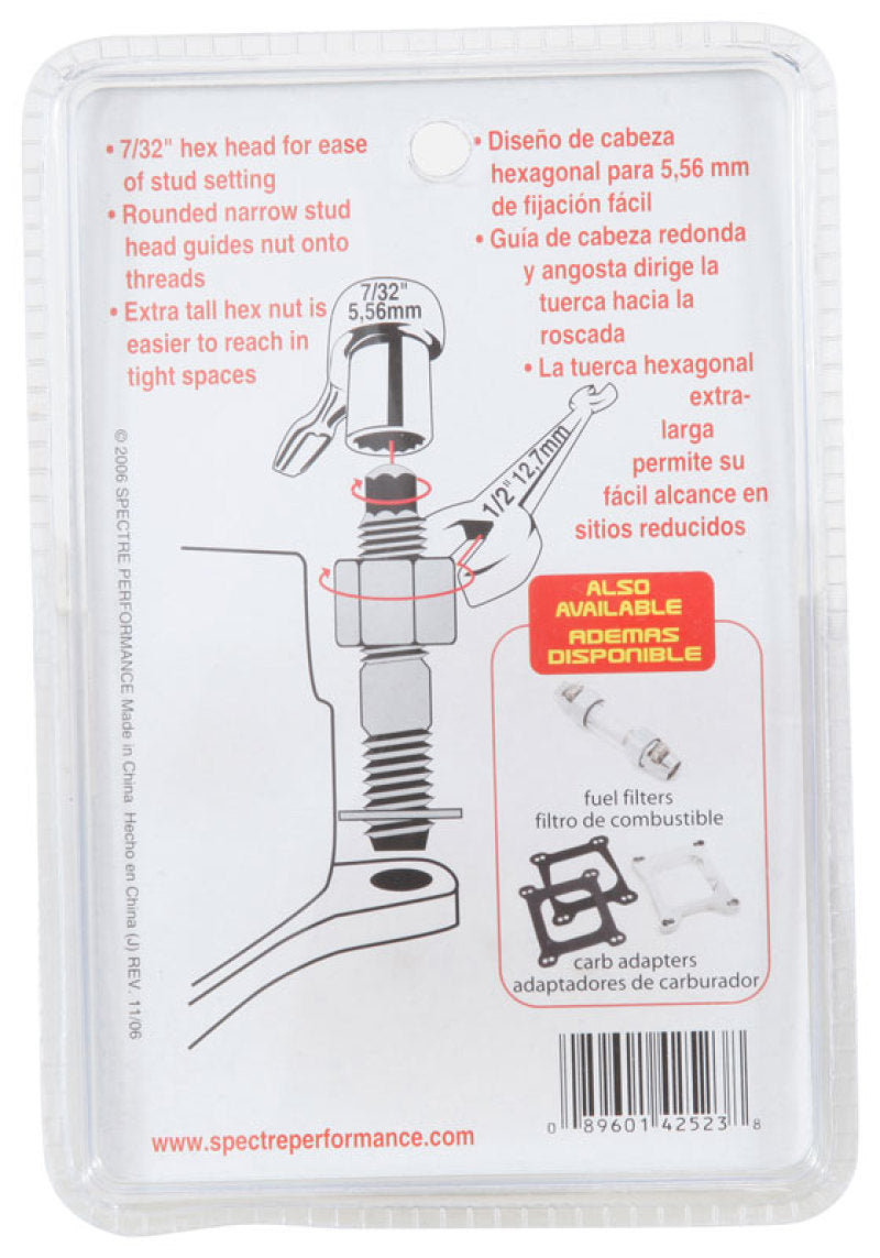 Spectre Carburetor Stud Kit w/Hardware 2in.-thumbmail-6