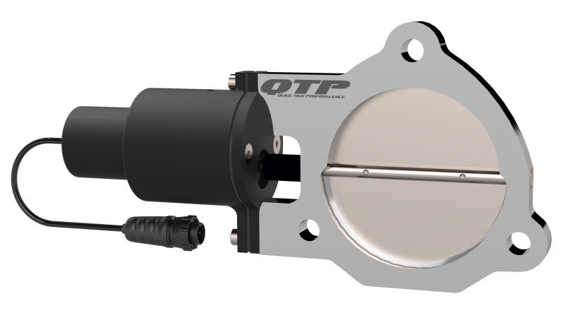 QTP 3.5in Bolt-On QTEC Electric Cutout Valve - Single-thumbmail-1