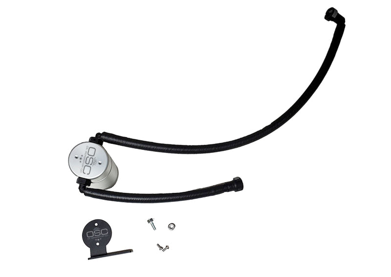 J&L 20-21 Chevrolet Corvette 6.2L LT2 Targa Top Passenger Side Oil Separator 3.0 - Clear Anodized-thumbmail-1