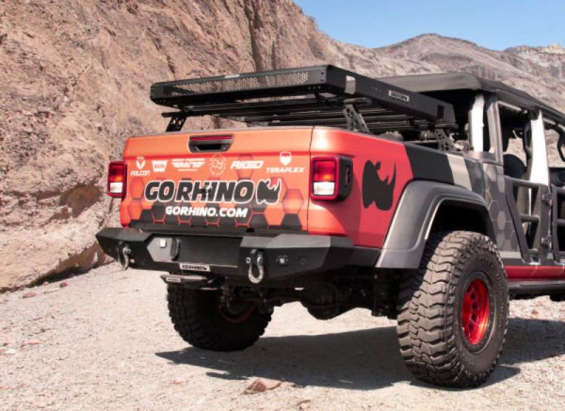 Go Rhino 20-22 Jeep Gladiator JT/16-22 Toy. Tacoma/05-21 Nssn Frontier XRS Cross Bars Kit - Tex. Blk-thumbmail-3