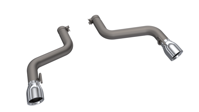 QTP 16-18 Chevrolet Camaro SS 6.2L 304SS Eliminator Muffler Delete Axle Back Exhaust w/4.5in Tips-thumbmail-2