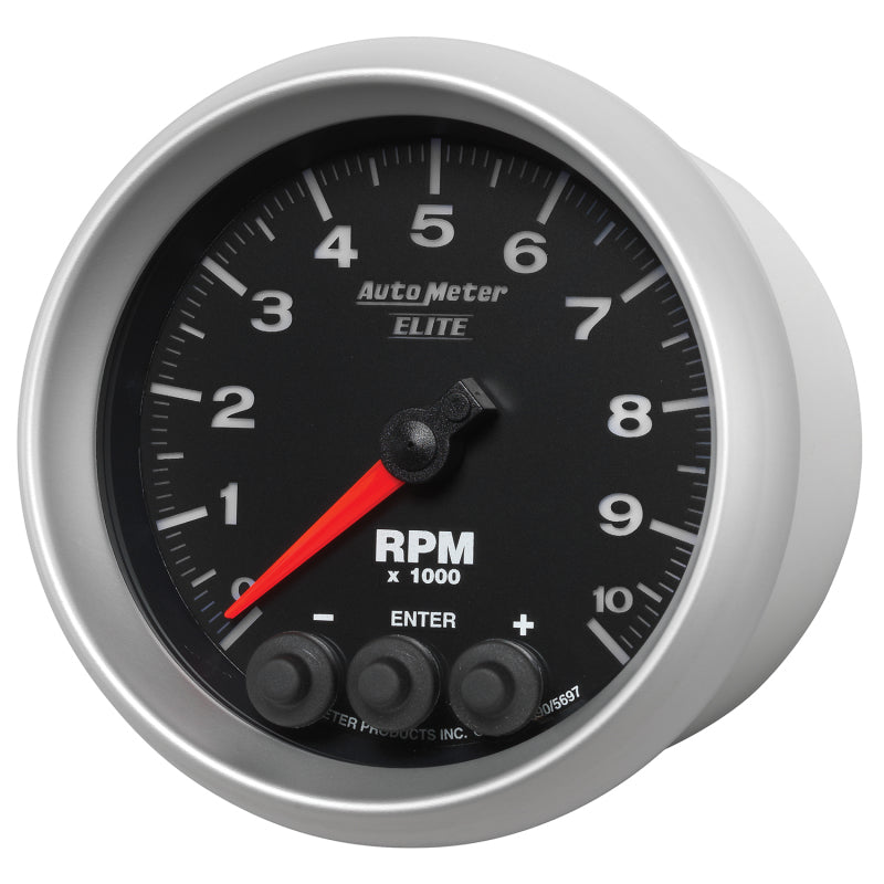 Autometer Street Progressive Shift Light 85.7mm Tachometer 0-10,000 RPM-thumbmail-3