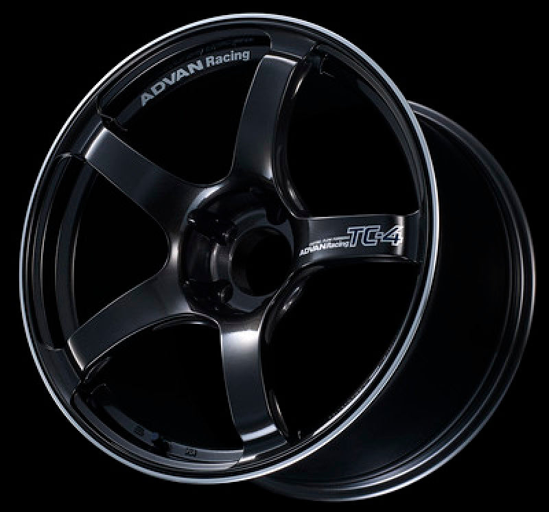 Advan TC4 17x7.5 +43 5-112 Black Gunmetallic & Ring Wheel-thumbmail-1