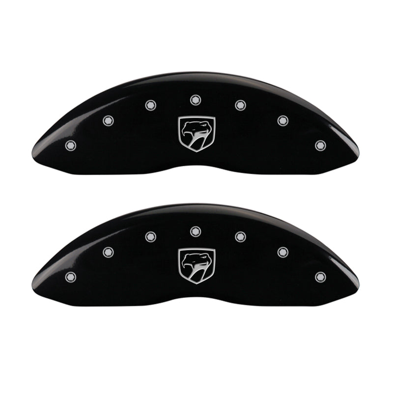 MGP 4 Caliper Covers Engraved Front Gen 2/Viper Engraved Rear Gen 2/Snake Black finish silver ch-thumbmail-4